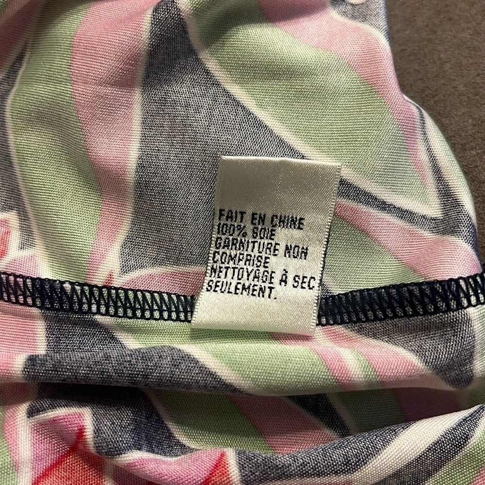 NWT Peter Nygard Designer 100% Silk Dress, Sz. Medium. - Picture 9 of 12